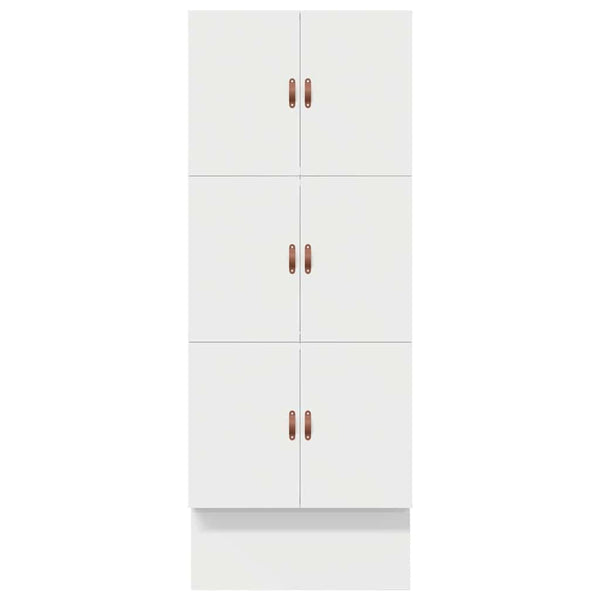vidaXL Storage Bed Frame with Storage White 90 cm Engineered Wood