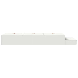 vidaXL Storage Bed Frame with Storage White 100 cm Engineered Wood