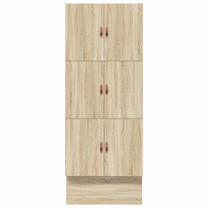 vidaXL Storage Bed Frame Sonoma Oak 100 cm Engineered Wood