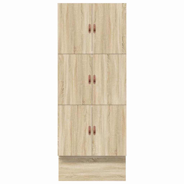 vidaXL Storage Bed Frame Sonoma Oak 100 cm Engineered Wood