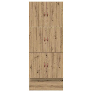 vidaXL Storage Bed Frame Artisan Oak 100 cm Engineered Wood