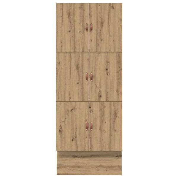 vidaXL Storage Bed Frame Artisan Oak 100 cm Engineered Wood