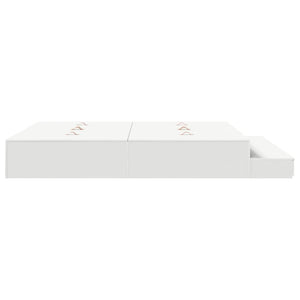vidaXL Storage Bed Frame with Storage White 200 cm Engineered Wood