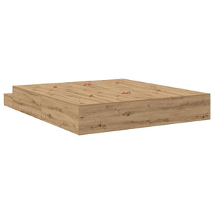 vidaXL Storage Bed Frame Artisan Oak 200 cm Engineered Wood