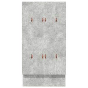 vidaXL Storage Bed Frame Concrete Grey 120 cm Engineered Wood