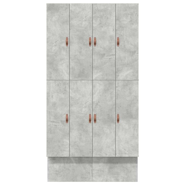 vidaXL Storage Bed Frame Concrete Grey 120 cm Engineered Wood