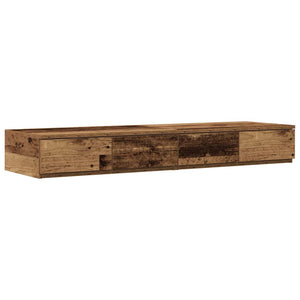 vidaXL Storage Bed Frame Reclaimed Wood 120 cm Engineered Wood