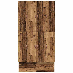 vidaXL Storage Bed Frame Reclaimed Wood 120 cm Engineered Wood