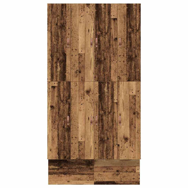 vidaXL Storage Bed Frame Reclaimed Wood 120 cm Engineered Wood