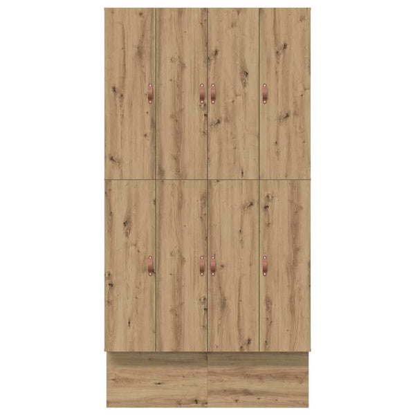 vidaXL Storage Bed Frame Artisan Oak 120 cm Engineered Wood