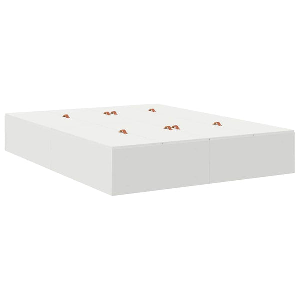 vidaXL Storage Bed Frame with Storage White 150 cm Engineered Wood