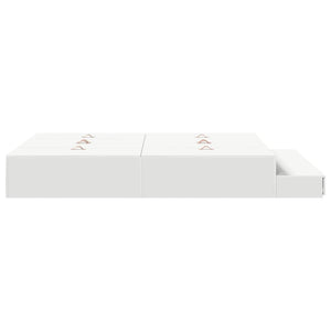 vidaXL Storage Bed Frame with Storage White 150 cm Engineered Wood