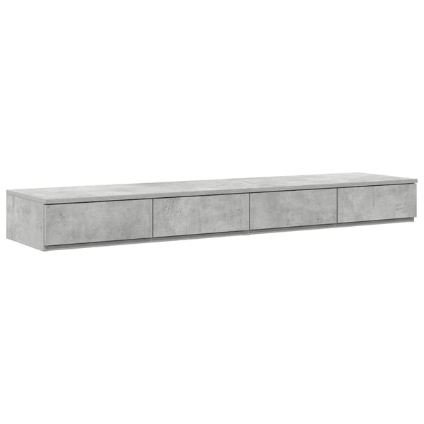 vidaXL Storage Bed Frame Concrete Grey 150 cm Engineered Wood