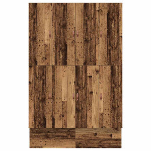 vidaXL Storage Bed Frame Reclaimed Wood 150 cm Engineered Wood