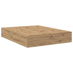 vidaXL Storage Bed Frame Artisan Oak 150 cm Engineered Wood