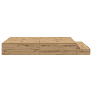 vidaXL Storage Bed Frame Artisan Oak 150 cm Engineered Wood