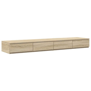 vidaXL Storage Bed Frame Sonoma Oak 160 cm Engineered Wood