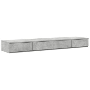 vidaXL Storage Bed Frame Concrete Grey 160 cm Engineered Wood