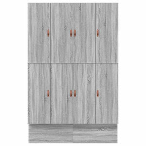 vidaXL Storage Bed Frame Sonoma Grey 160 cm Engineered Wood