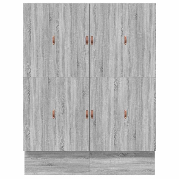 vidaXL Storage Bed Frame Sonoma Grey 180 cm Engineered Wood