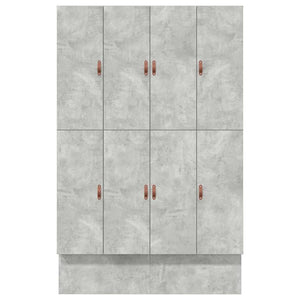 vidaXL Storage Bed Frame Concrete Grey 140 cm Engineered Wood