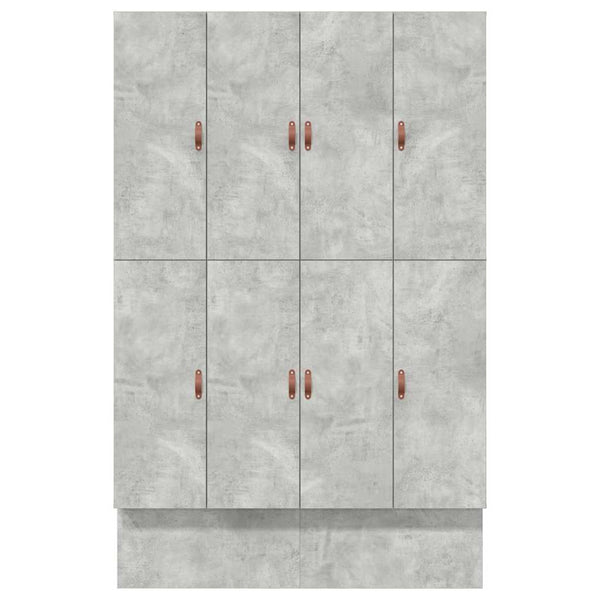 vidaXL Storage Bed Frame Concrete Grey 140 cm Engineered Wood