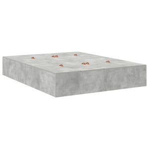vidaXL Storage Bed Frame Concrete Grey 135 cm Engineered Wood