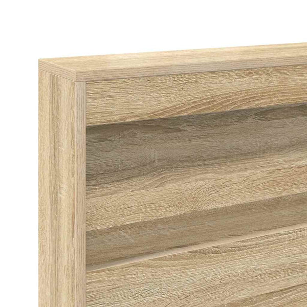 vidaXL Bookcase Bed Sonoma Oak 160 x 200 cm Engineered Wood