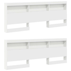 vidaXL Bookcase Bed with Headboard White 180 x 200 cm Engineered Wood