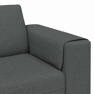 vidaXL Living Room Sofa Dark Gray 250 x 77 x 76 cm Polyester