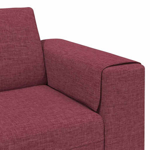 vidaXL Living Room Sofa Wine Red 250 x 77 x 76 cm Polyester