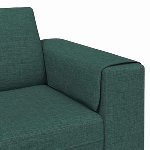 vidaXL Living Room Sofa Dark Green 250 x 77 x 76 cm Polyester