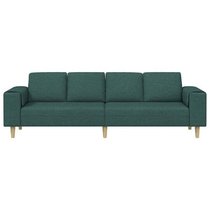 vidaXL Living Room Sofa Dark Green 250 x 77 x 76 cm Polyester