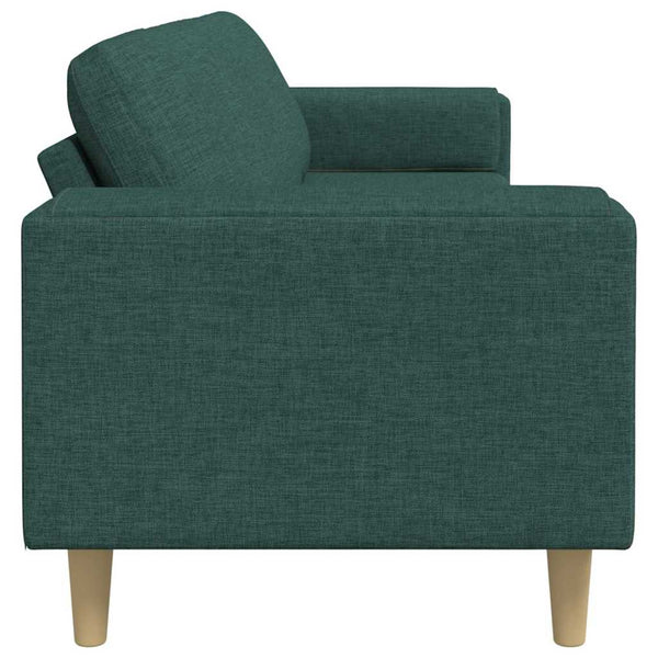 vidaXL Living Room Sofa Dark Green 250 x 77 x 76 cm Polyester
