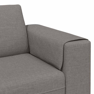 vidaXL Living Room Sofa Taupe 250 x 77 x 76 cm Polyester