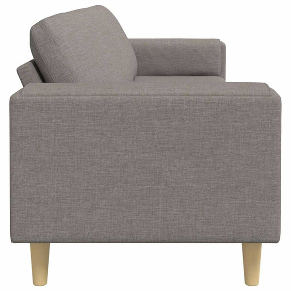vidaXL Living Room Sofa Taupe 250 x 77 x 76 cm Polyester