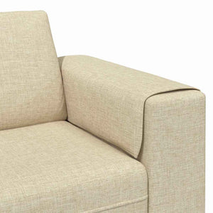 vidaXL Living Room Sofa Cream 250 x 77 x 76 cm Polyester