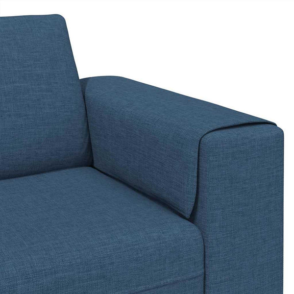 vidaXL Living Room Sofa Blue 250 x 77 x 76 cm Polyester