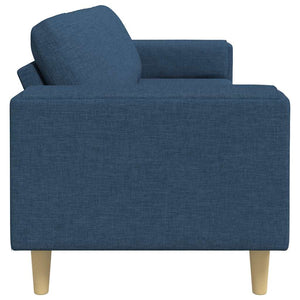 vidaXL Living Room Sofa Blue 250 x 77 x 76 cm Polyester