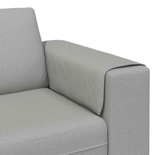 vidaXL Living Room Sofa Cloud Gray 250 x 77 x 76 cm Polyester