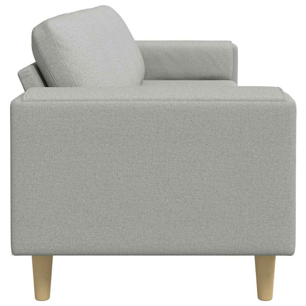 vidaXL Living Room Sofa Cloud Gray 250 x 77 x 76 cm Polyester