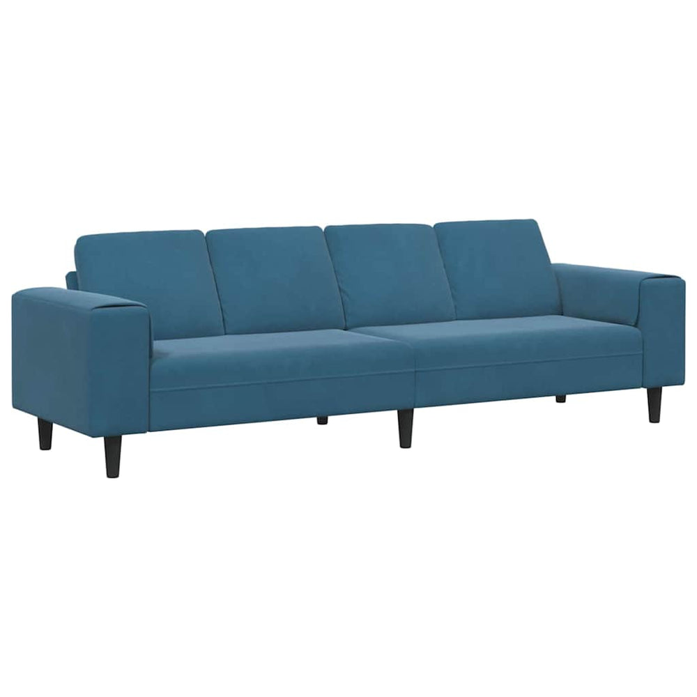 vidaXL Living Room Sofa Blue 250 x 77 x 76 cm