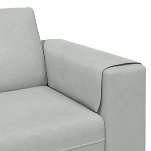 vidaXL Living Room Sofa Light Gray 250 x 77 x 76 cm