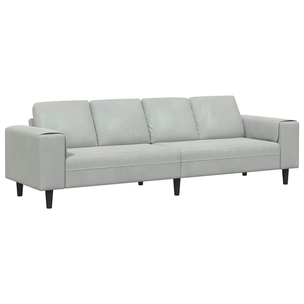 vidaXL Living Room Sofa Light Gray 250 x 77 x 76 cm