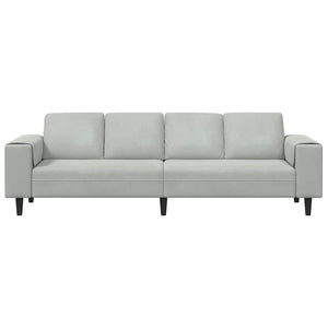 vidaXL Living Room Sofa Light Gray 250 x 77 x 76 cm