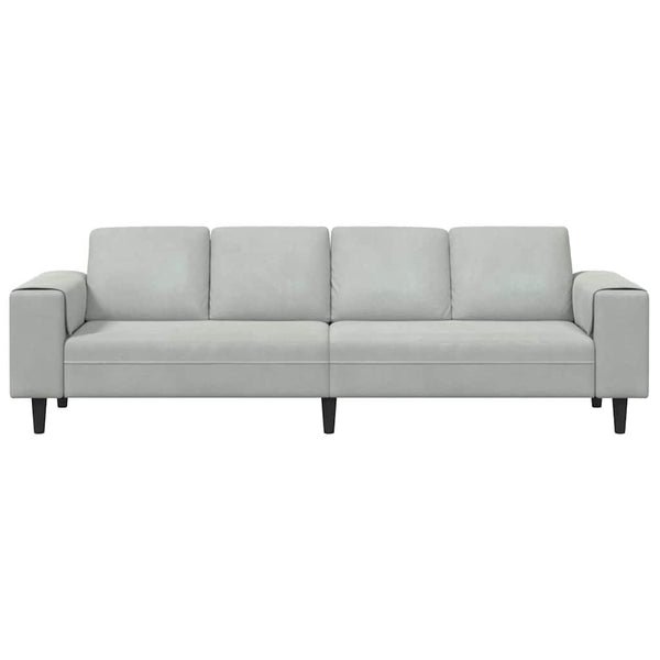 vidaXL Living Room Sofa Light Gray 250 x 77 x 76 cm