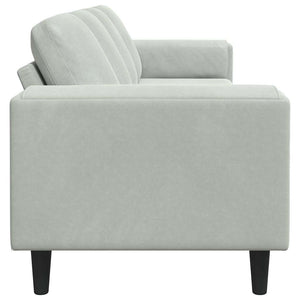 vidaXL Living Room Sofa Light Gray 250 x 77 x 76 cm