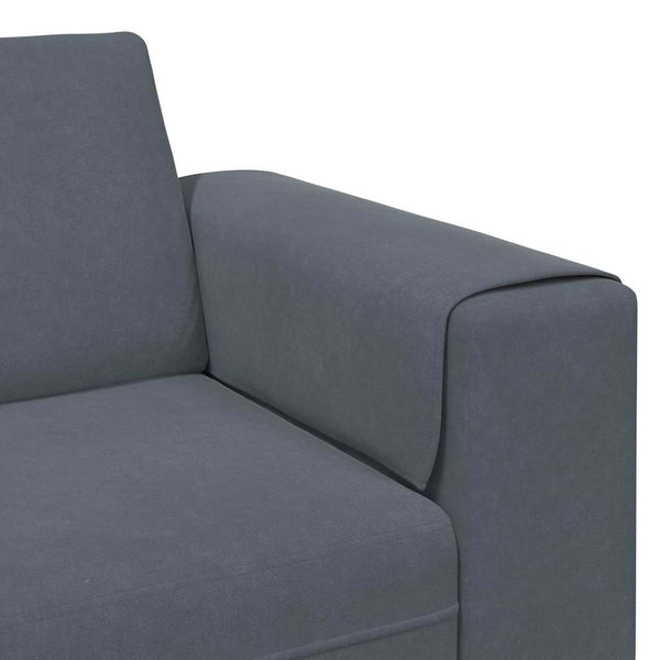 vidaXL Living Room Sofa Dark Grey 250 x 77 x 76 cm