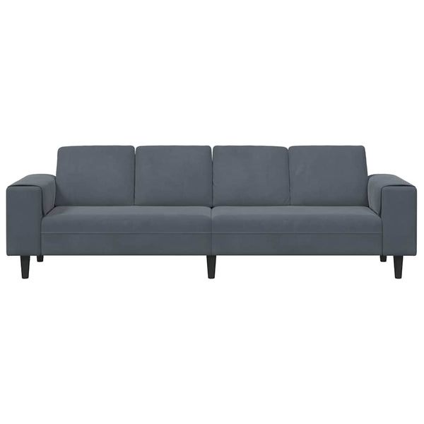 vidaXL Living Room Sofa Dark Grey 250 x 77 x 76 cm