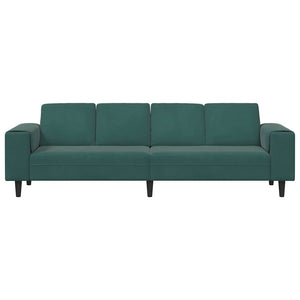 vidaXL Living Room Sofa Dark Green 250 x 77 x 76 cm